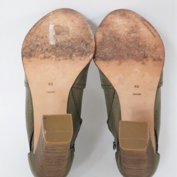 Alexander Wang Platform Booties Livia Sage Leather - Picture 8 of 9